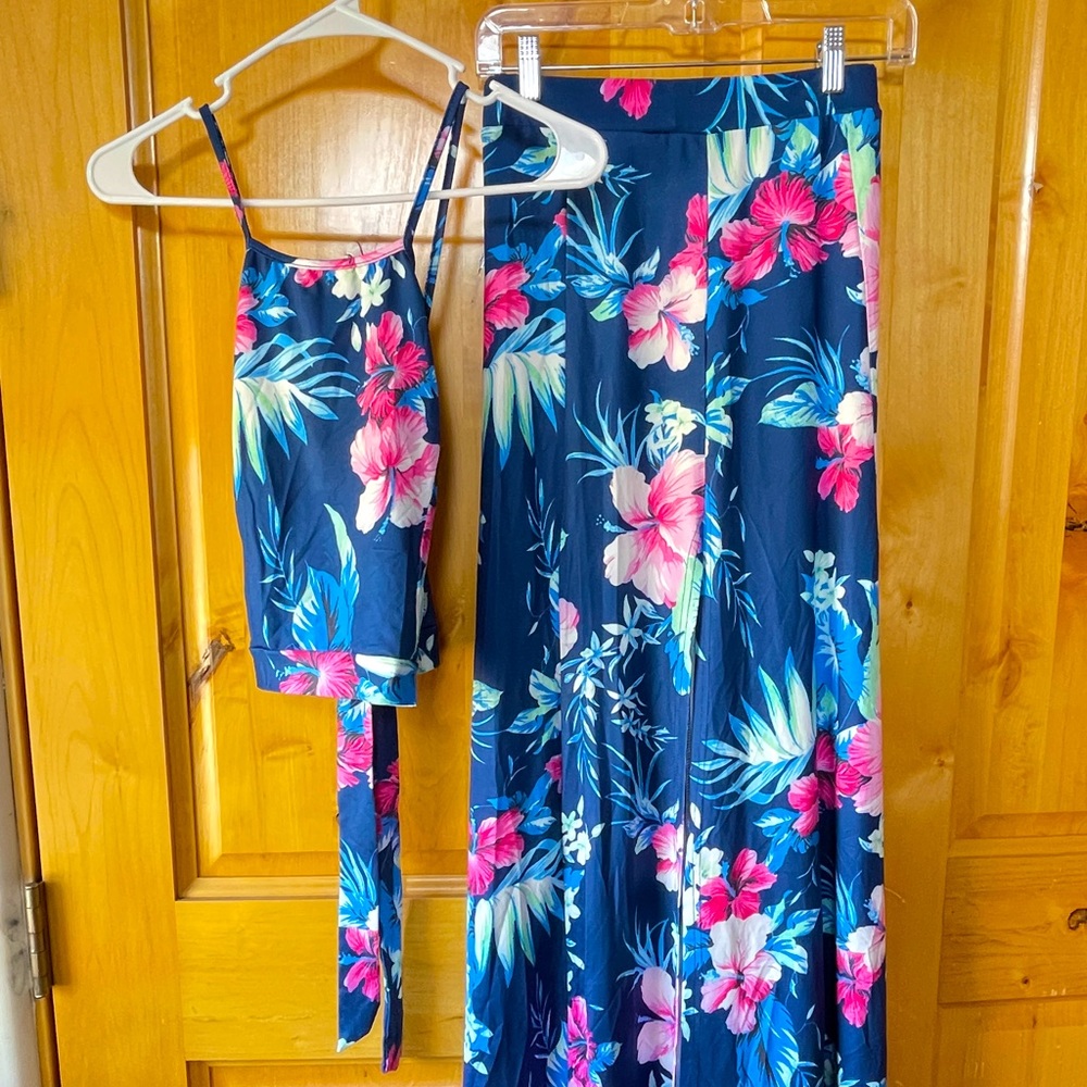 floral swim suit